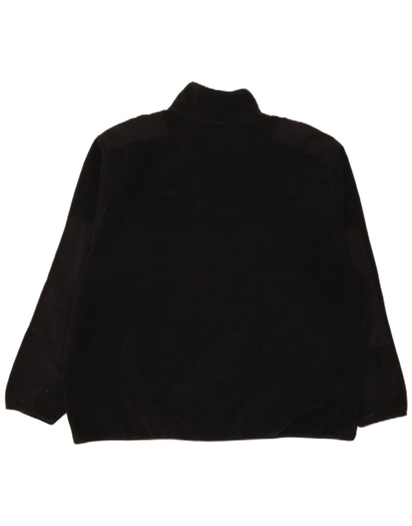 Maglione in pile Nike Uomo con zip e collo 2XL Nero