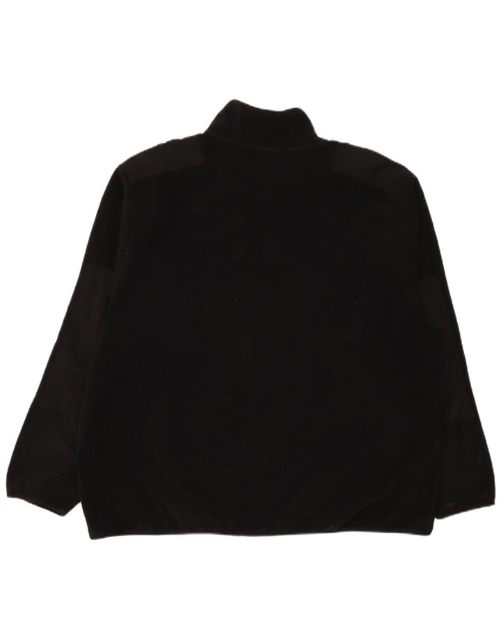 Maglione in pile Nike Uomo con zip e collo 2XL Nero