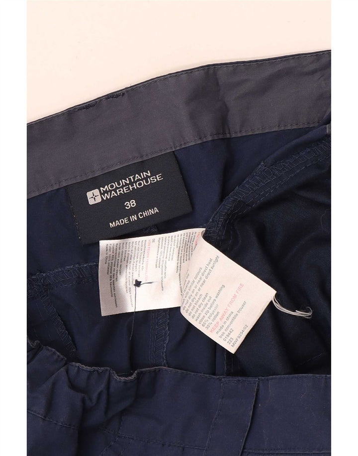 Pantaloncini cargo da uomo Mountain Warehouse XL W38 poliestere blu navy