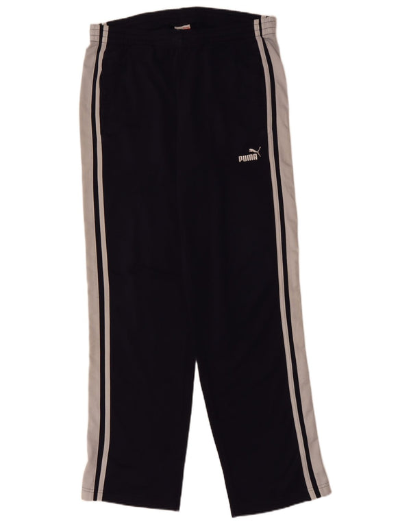 Pantaloni da tuta PUMA da uomo in poliestere color block medio blu navy