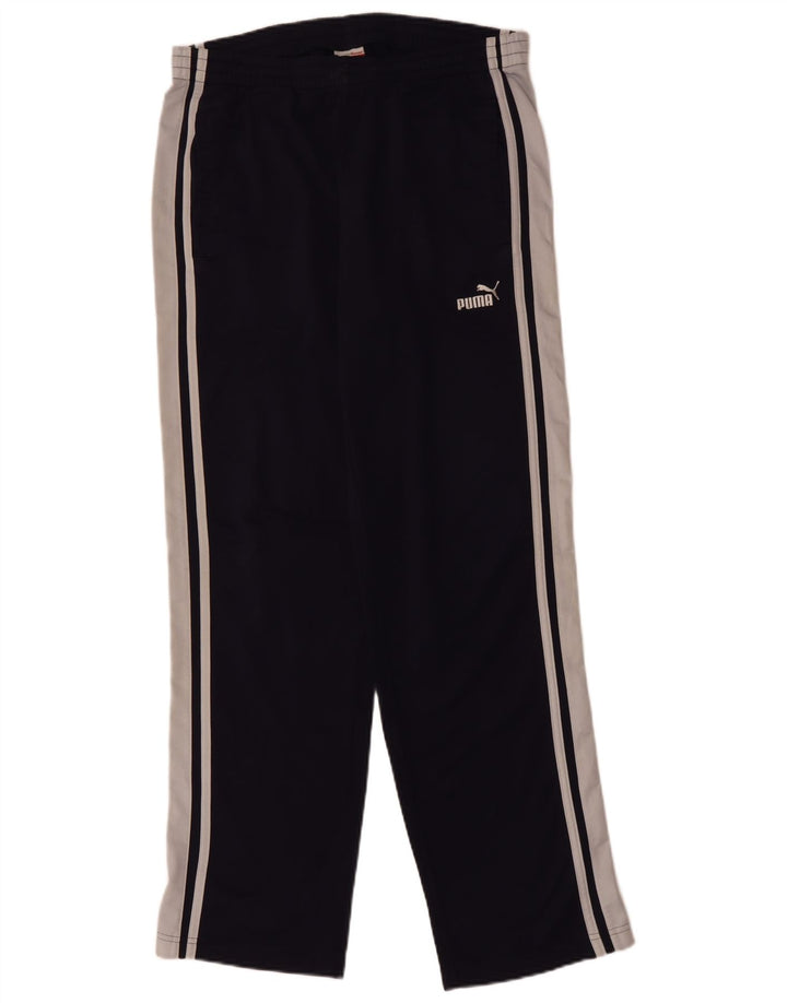 Pantaloni da tuta PUMA da uomo in poliestere color block medio blu navy