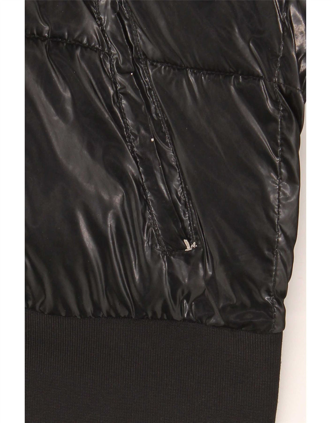 Giubbotto imbottito con cappuccio bambina Guess 13-14 anni in poliuretano nero