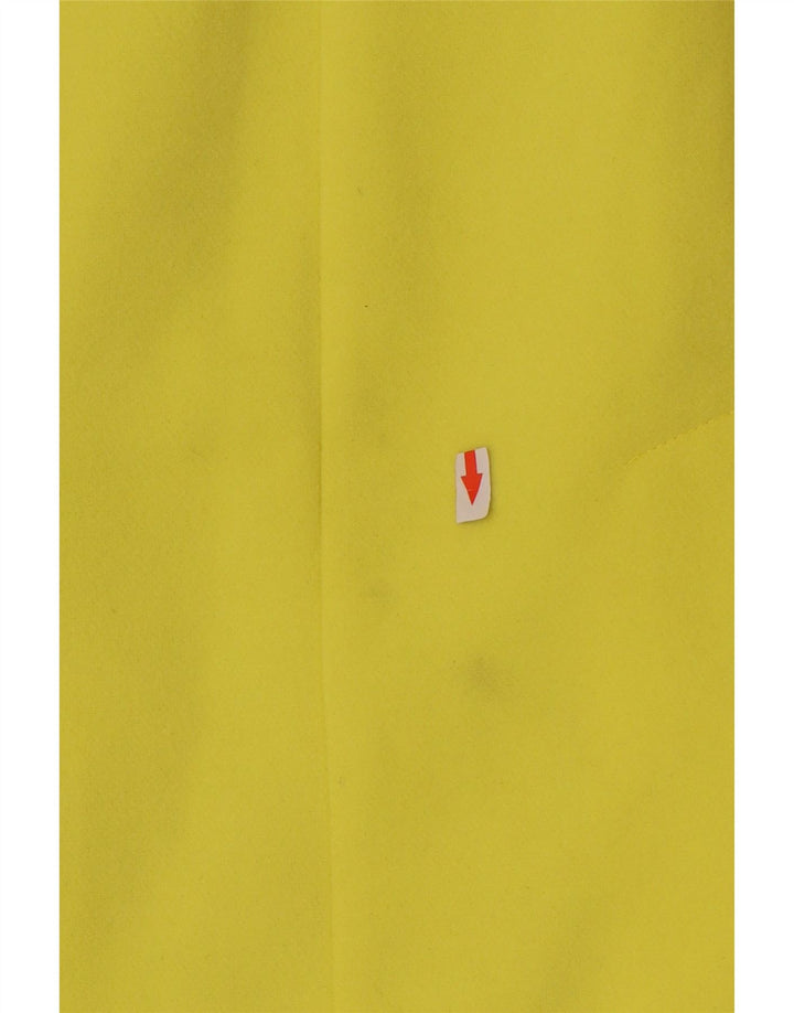 Giacca blazer lunga a 4 bottoni Marks & Spencer da donna UK 12 giallo medio