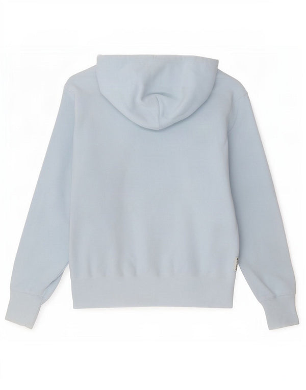 Maglione con cappuccio grafico da uomo Champion in cotone blu medio