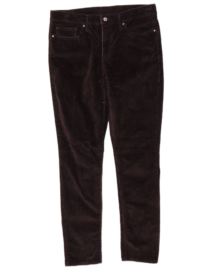 Pantaloni slim in velluto a coste da donna LEVI'S W34 L30 neri