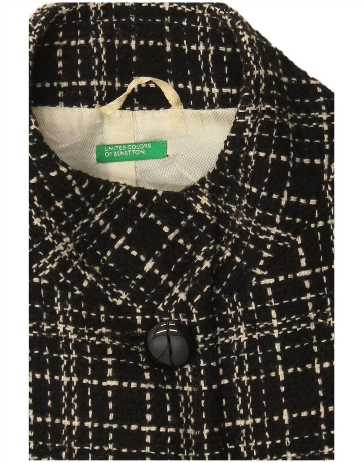 Cappotto da donna Benetton UK 8 Small Black Check