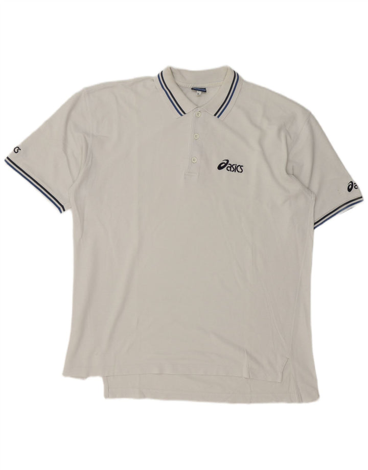 Polo Asics Uomo XL Cotone Bianco