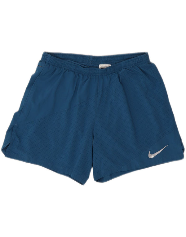 Pantaloncini sportivi Nike Dri Fit da uomo, grandi, in poliestere blu