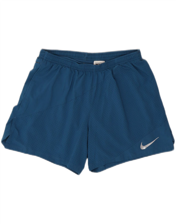 Pantaloncini sportivi Nike Dri Fit da uomo, grandi, in poliestere blu