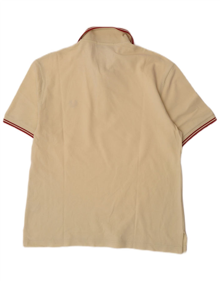 Polo da uomo Fred Perry in cotone giallo medio