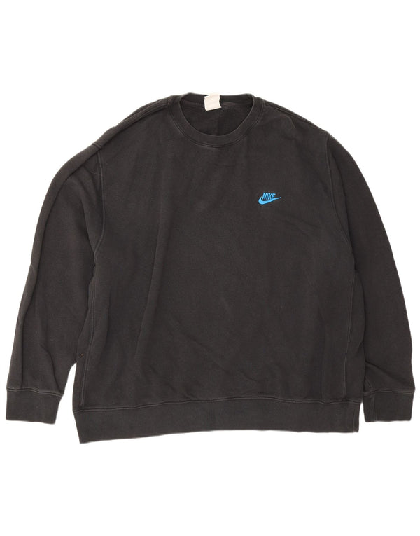 Felpa Nike Uomo Maglione 2XL Cotone Nero