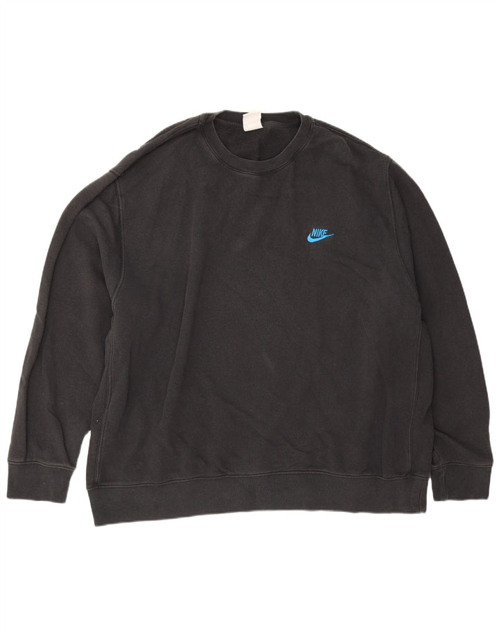 Felpa Nike Uomo Maglione 2XL Cotone Nero