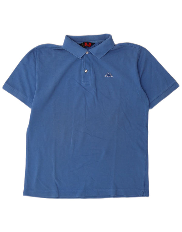 Polo Kappa Uomo Blu Medio in cotone
