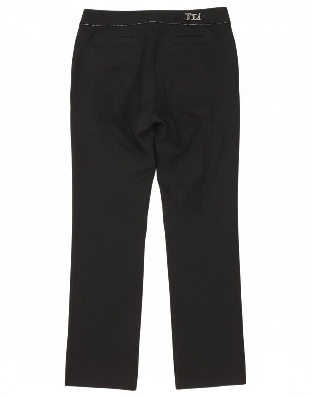 TRUSSARDI Womens Straight Casual Trousers IT 44 Medium W34 L31 Black