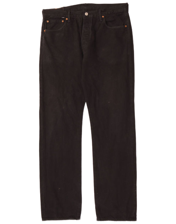 Levi's Uomo 501 Jeans dritti W32 L34 Cotone Nero