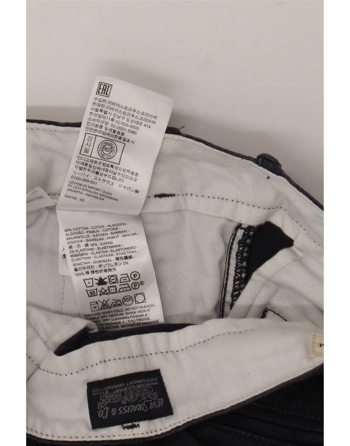 Pantaloncini chino da uomo Levi's W34 Large in cotone blu navy