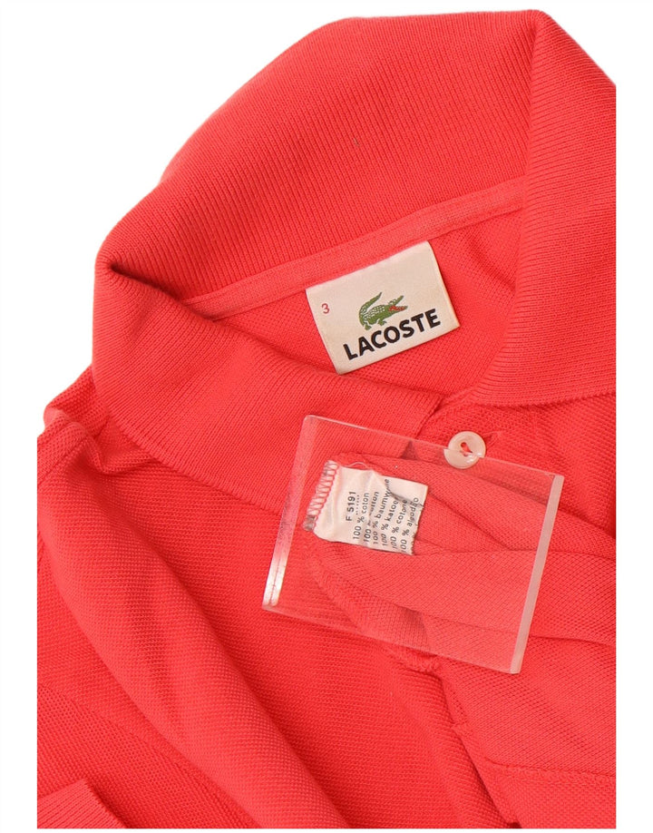 Polo da uomo Lacoste taglia 3 piccola in cotone rosso