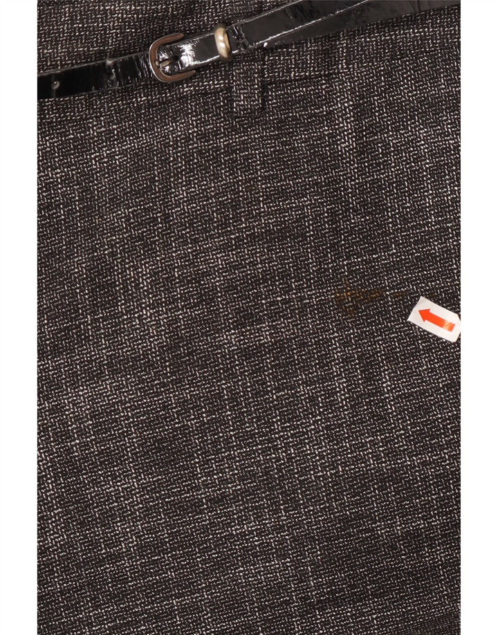 MONSOON Pantaloni casual corti da donna UK 10 Small W27 L28 Grigio chiazzato