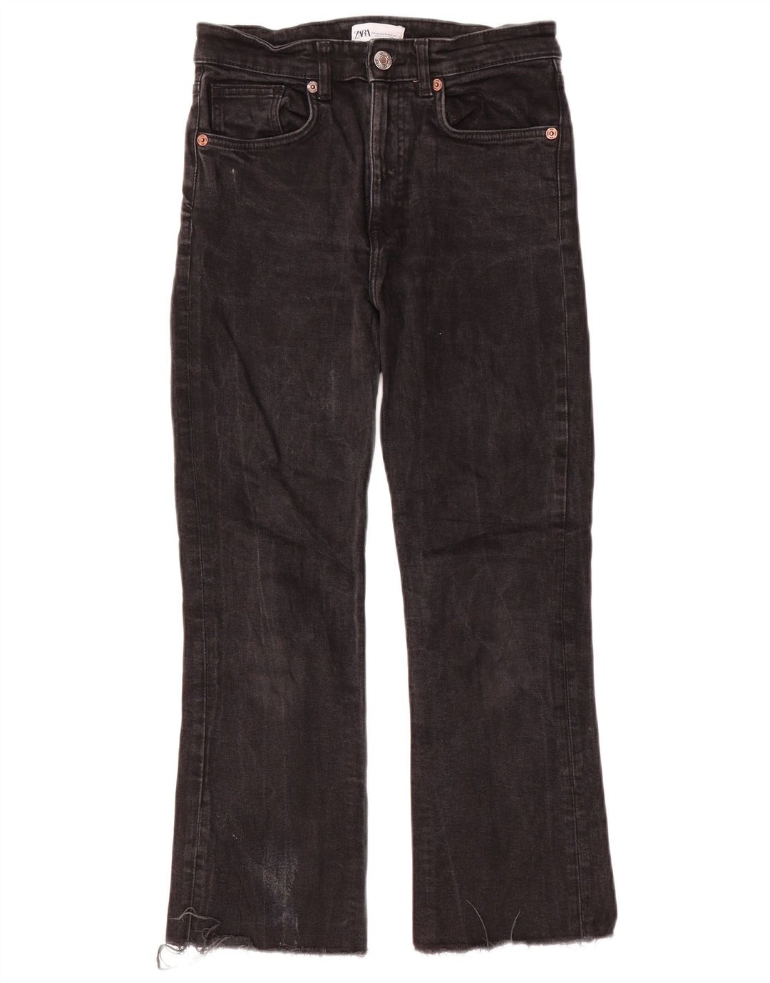 Jeans dritti da donna Zara EU 40 medi W30 L26 neri