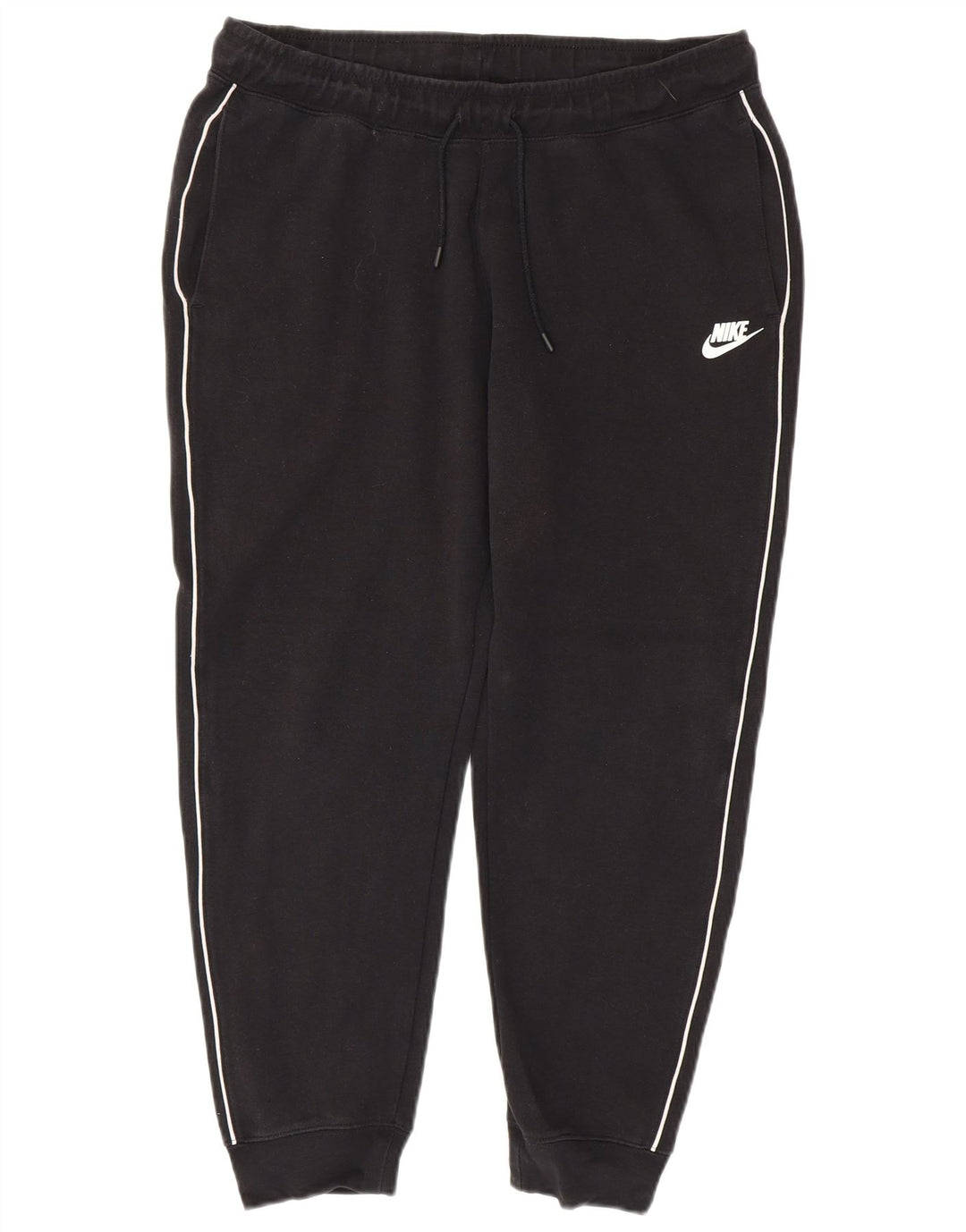 Pantaloni da tuta da uomo Nike Joggers grandi in cotone a righe nere