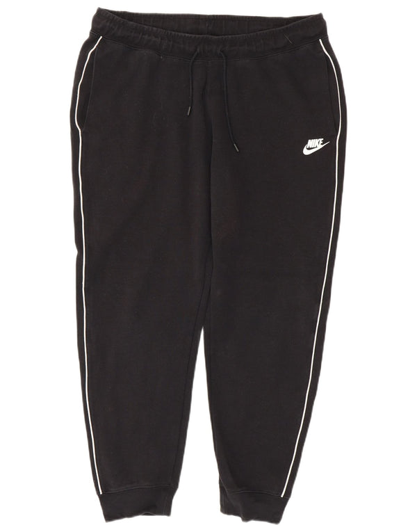 Pantaloni da tuta da uomo Nike Joggers grandi in cotone a righe nere