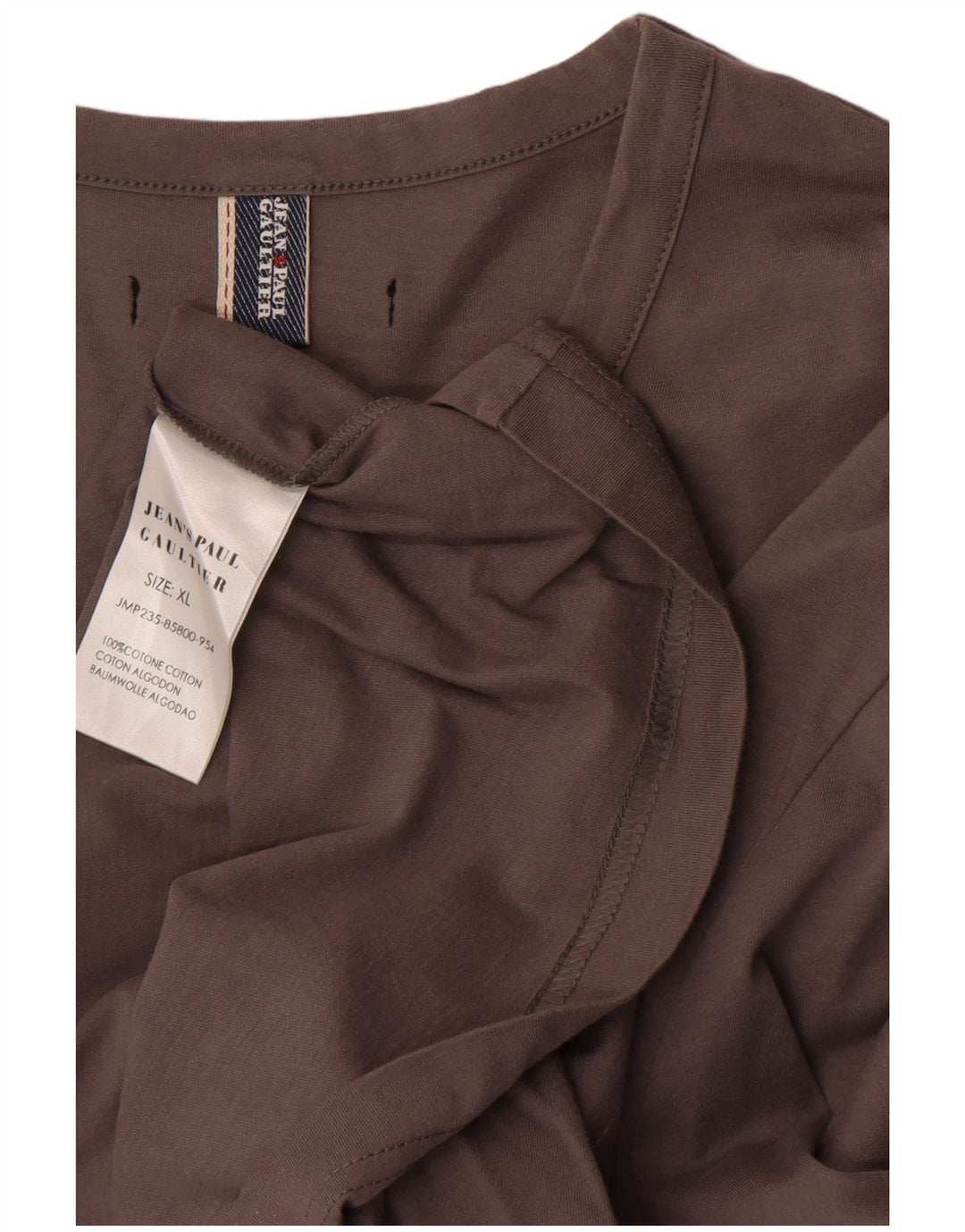 Jean Paul Gaultier Top grafico da donna a maniche lunghe UK 18 XL Designer grigio