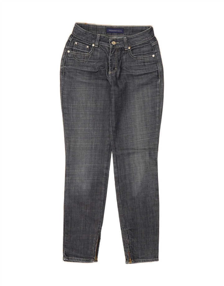 TRUSSARDI Womens Slim Jeans W25 L29 Blue Cotton Vintage Trussardi and Second-Hand Trussardi from Messina Hembry 
