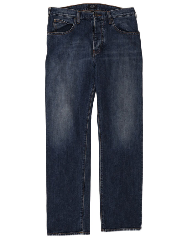 Jeans dritti da uomo Armani Jeans W30 L30 in cotone blu