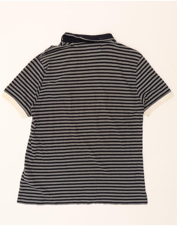 Polo da uomo Marlboro Classics XL in cotone a righe blu navy