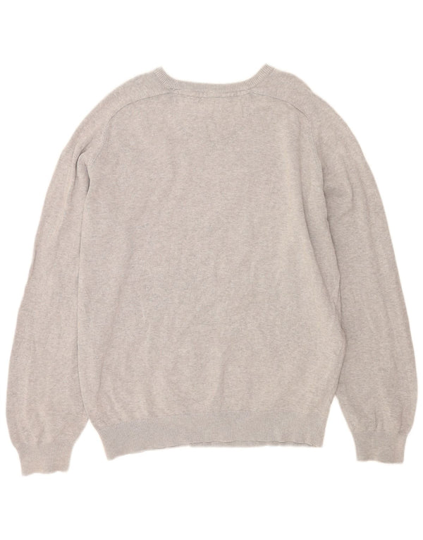 Maglione da uomo con scollo a barca Farah 2XL cotone grigio