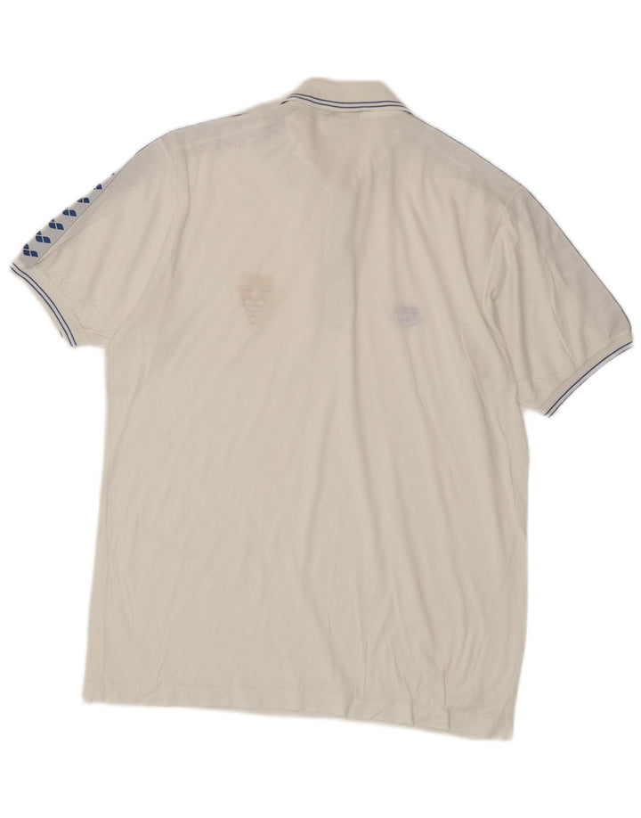 Polo grafica da uomo Arena di colore bianco medio