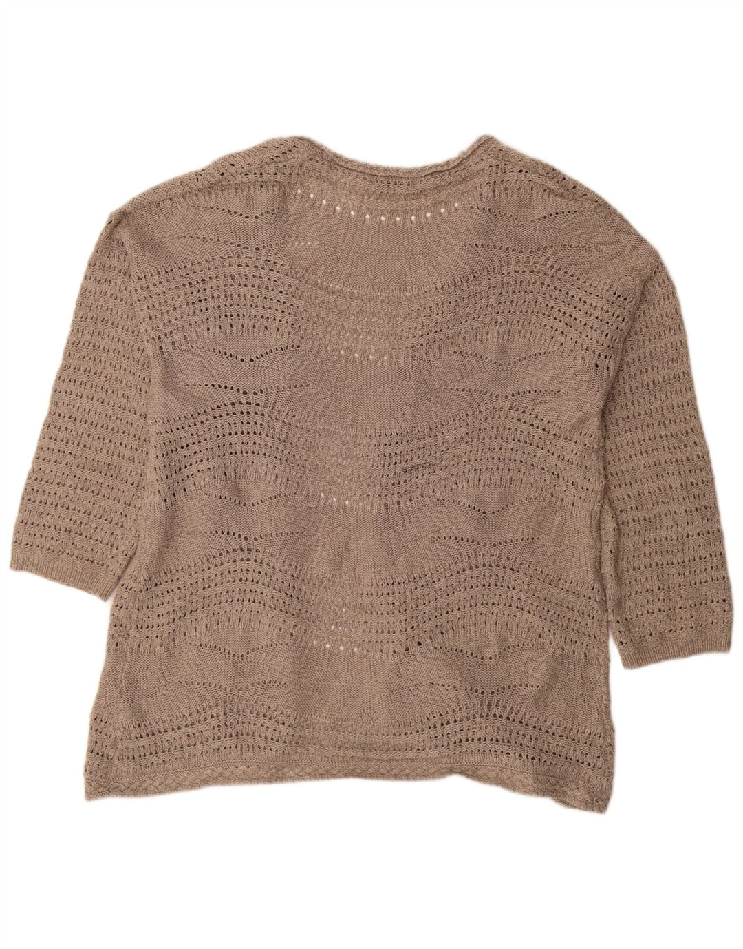 Maglione cardigan aperto da donna Marks & Spencer UK 20 2XL Poliestere beige