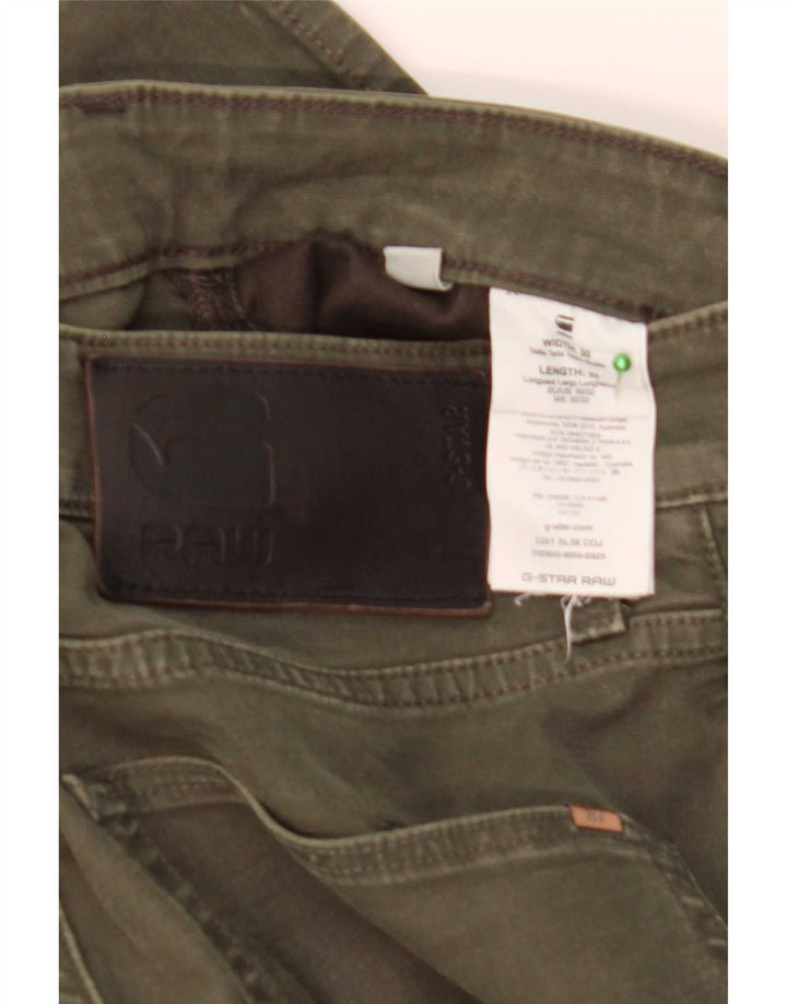 Jeans slim da uomo G-Star W30 L32 cotone kaki
