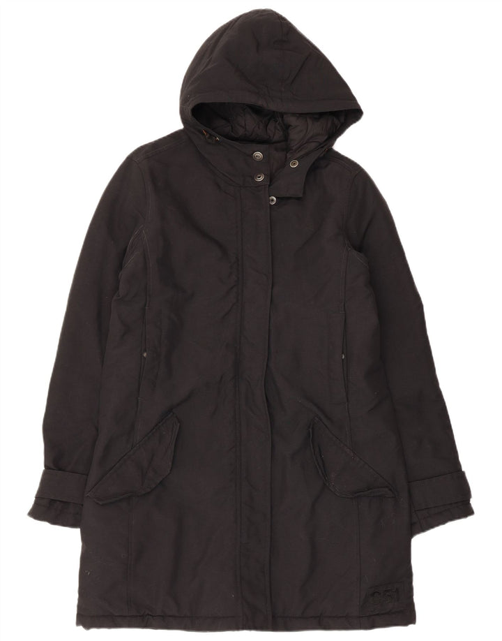 Cappotto imbottito con cappuccio da donna Aspesi UK 12 medio nero in poliammide