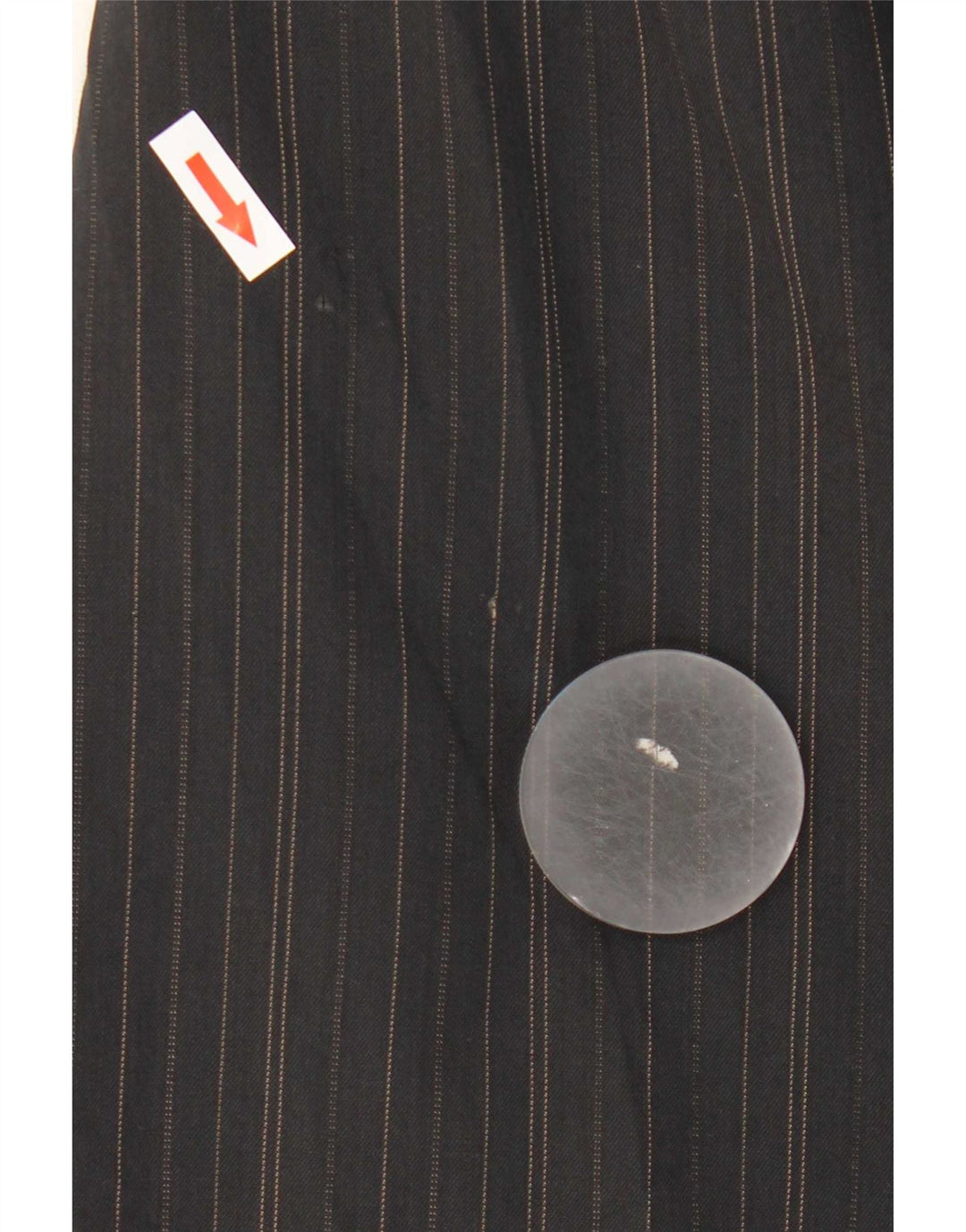 Giacca blazer da uomo a 3 bottoni Hugo Boss IT 40 grande lana a righe grigie