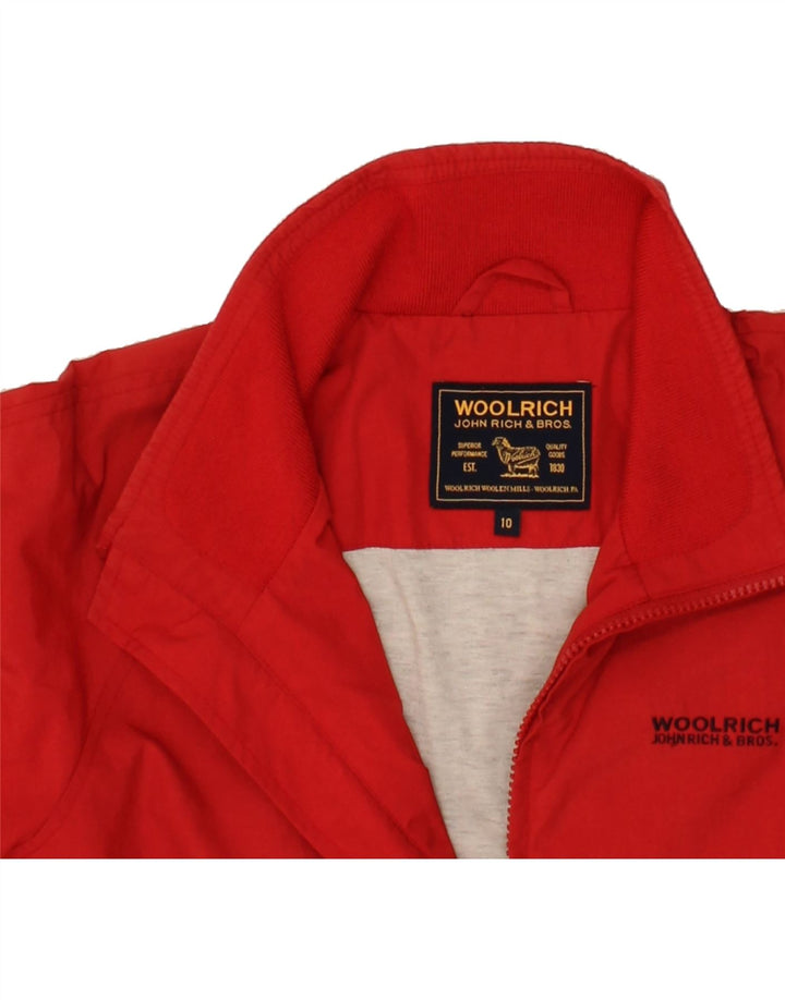 WOOLRICH Boys Bomber Jacket 9-10 Years Red Vintage Woolrich and Second-Hand Woolrich from Messina Hembry 