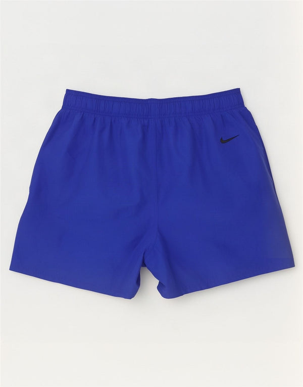 Pantaloncini sportivi Nike da uomo con grafica, grandi, in poliestere blu