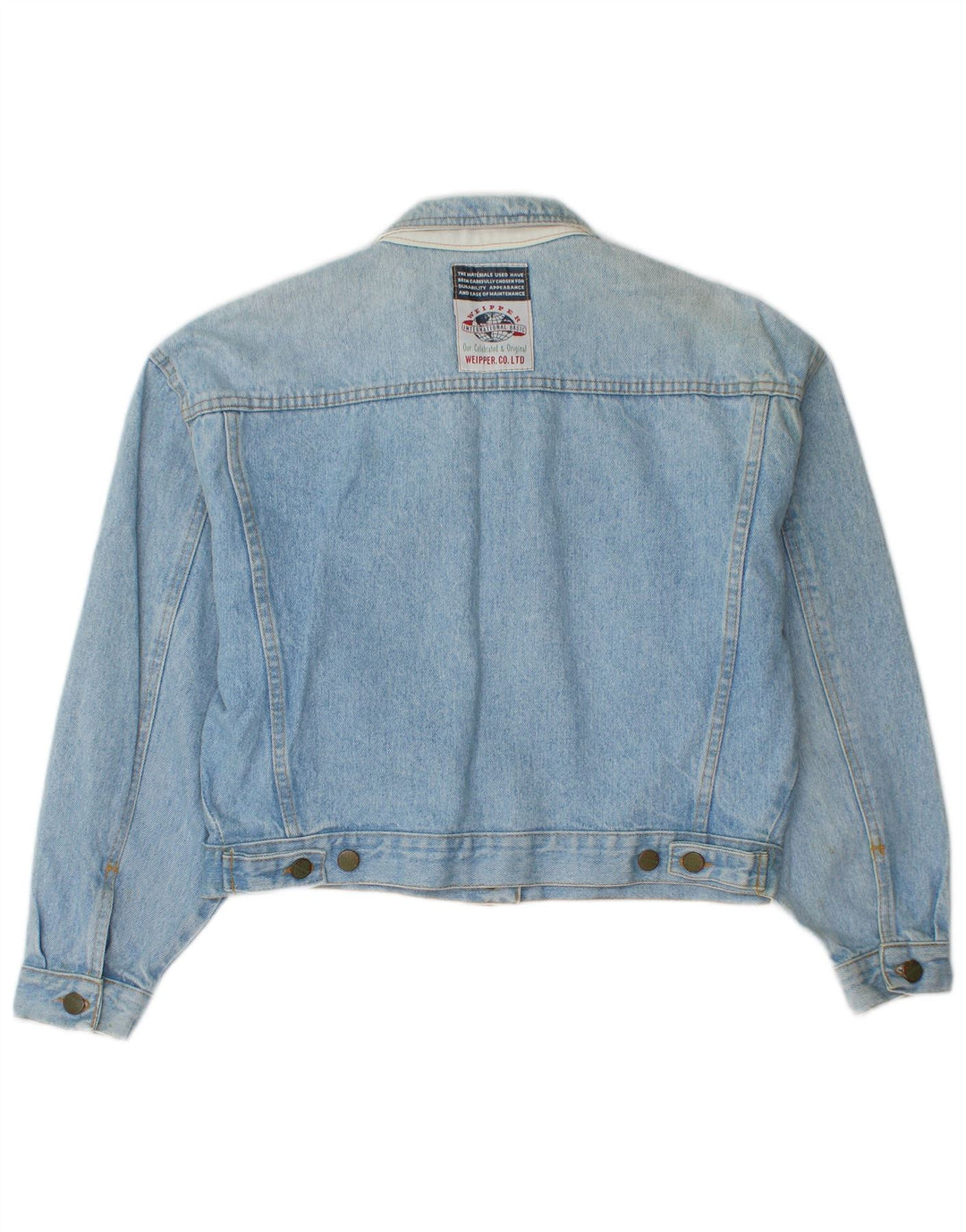 Giacca in denim corta da donna Weipper UK 16 grande blu