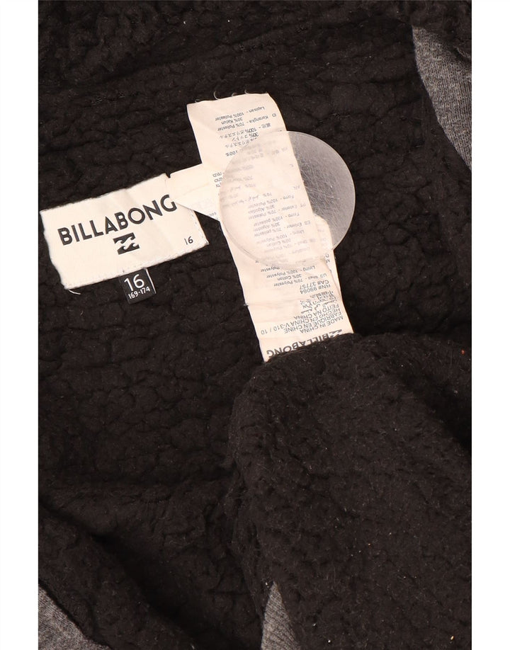 Maglione con cappuccio e zip Sherpa per ragazzi BILLABONG 15-16 anni in poliestere grigio