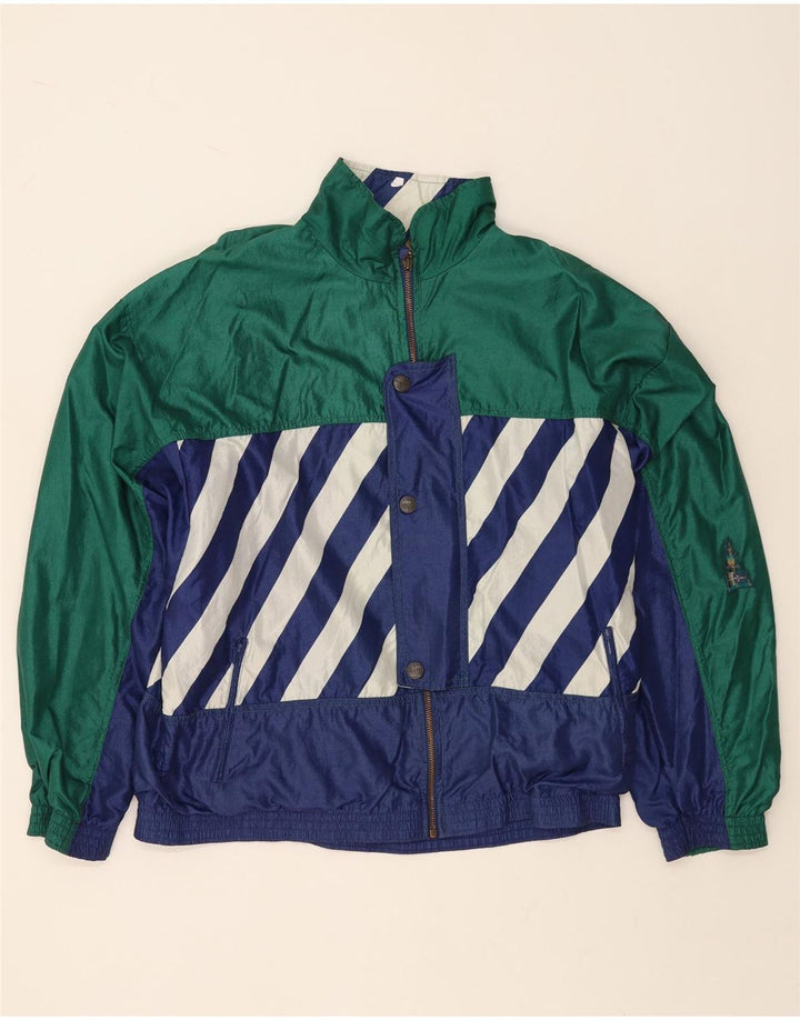 ATHLETA Giacca da ginnastica da donna con grafica Top Jacket UK 22 3XL Verde Colourblock