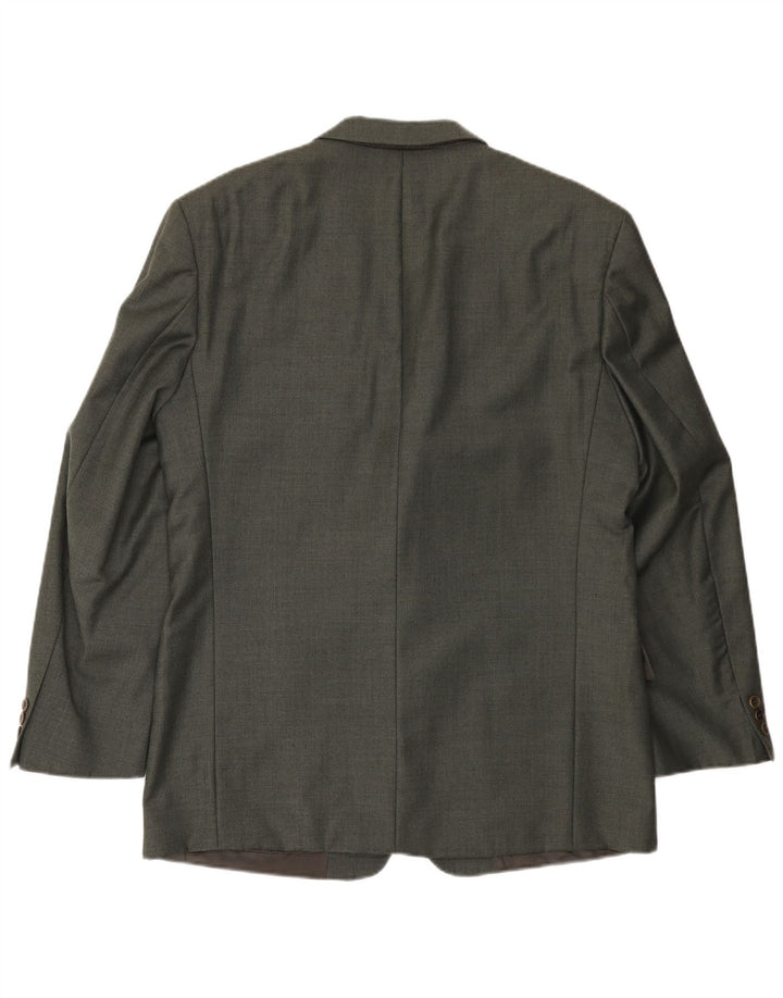 Giacca blazer da uomo a 2 bottoni Hugo Boss EU 52 XL lana grigia