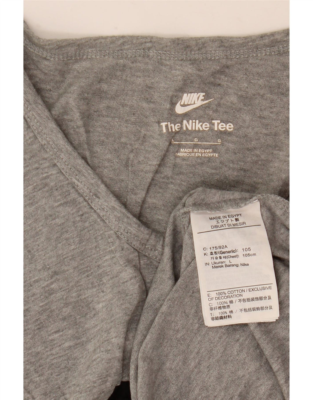 Canotta grafica da uomo Nike, canotta grande in cotone chiazzato grigio