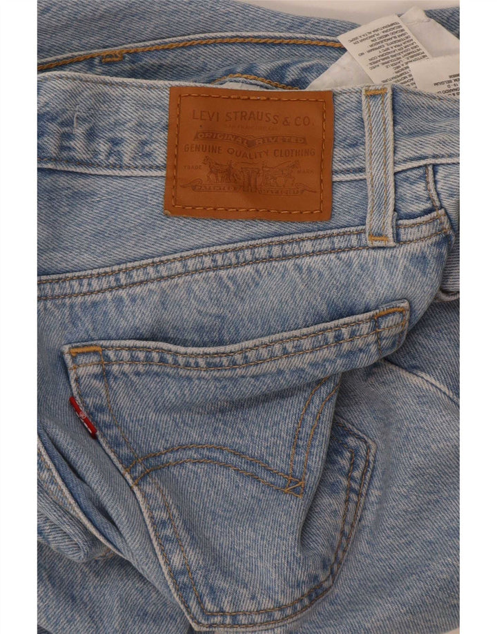Jeans dritti con zeppa da donna Levi's W24 L28 cotone blu