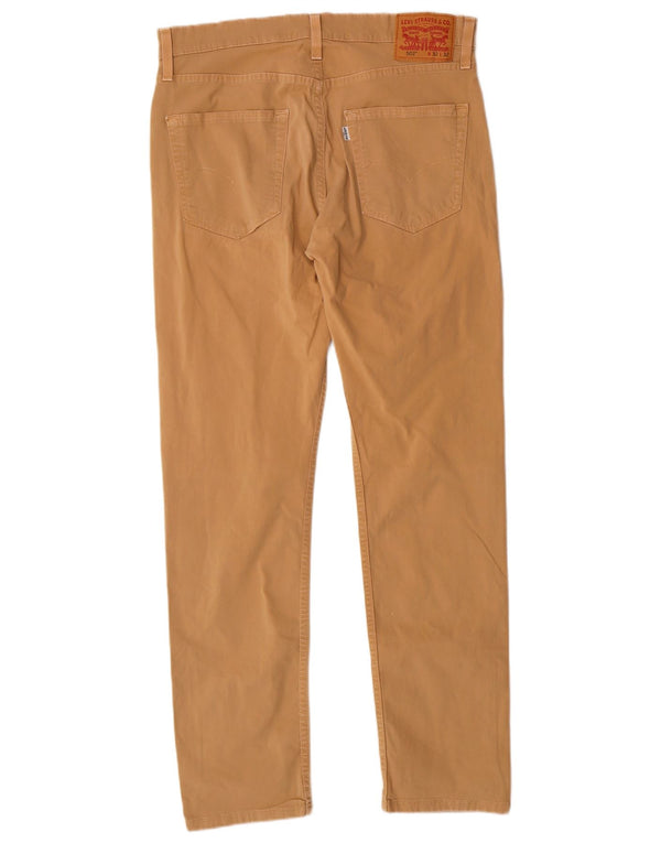 Levi's Uomo 502 Pantaloni casual affusolati slim W32 L32 Cotone Beige