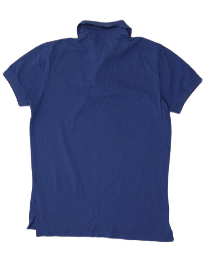 Polo da uomo Tommy Hilfiger piccola in cotone blu