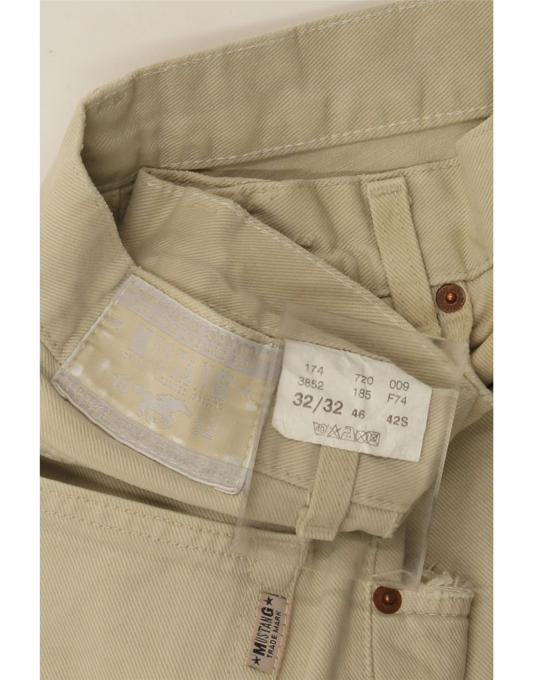 Mustang Jeans affusolati da uomo W32 L32 Cotone beige