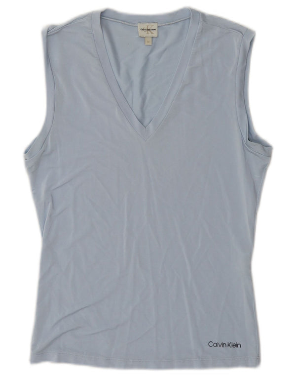 Canotta da donna Calvin Klein Jeans UK 12 Viscosa blu medio