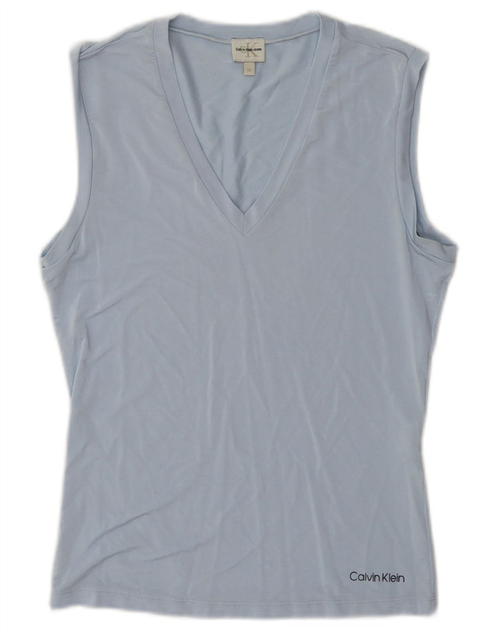 Canotta da donna Calvin Klein Jeans UK 12 Viscosa blu medio