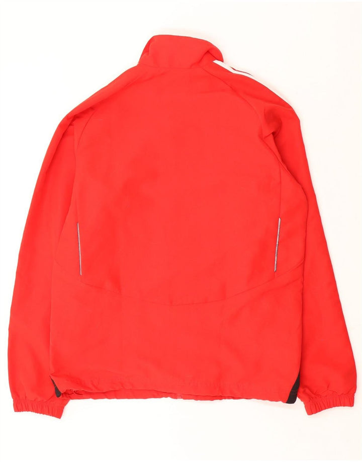 Giacca da tuta da uomo ADIDAS UK 38/40 Poliestere color block rosso medio