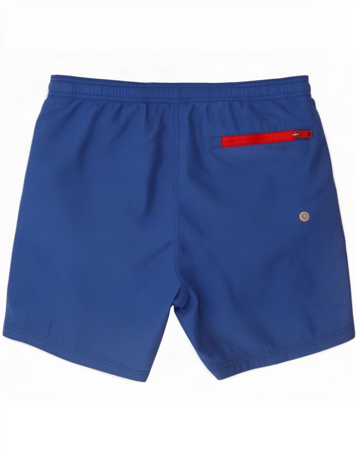 Pantaloncini da bagno grafici da uomo Superdry grandi in poliestere blu